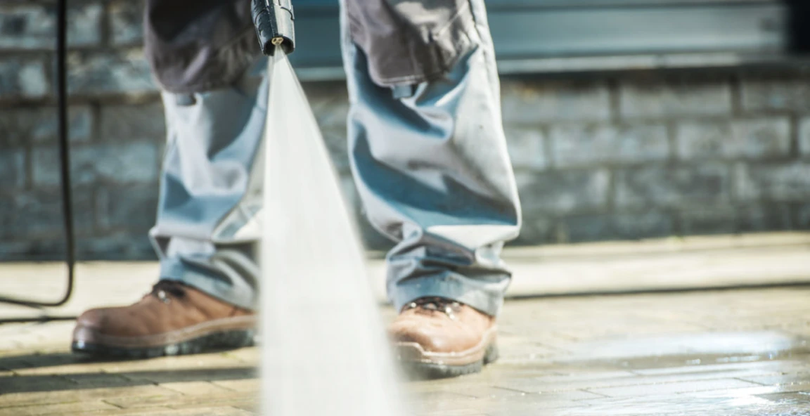 image of pressure washing